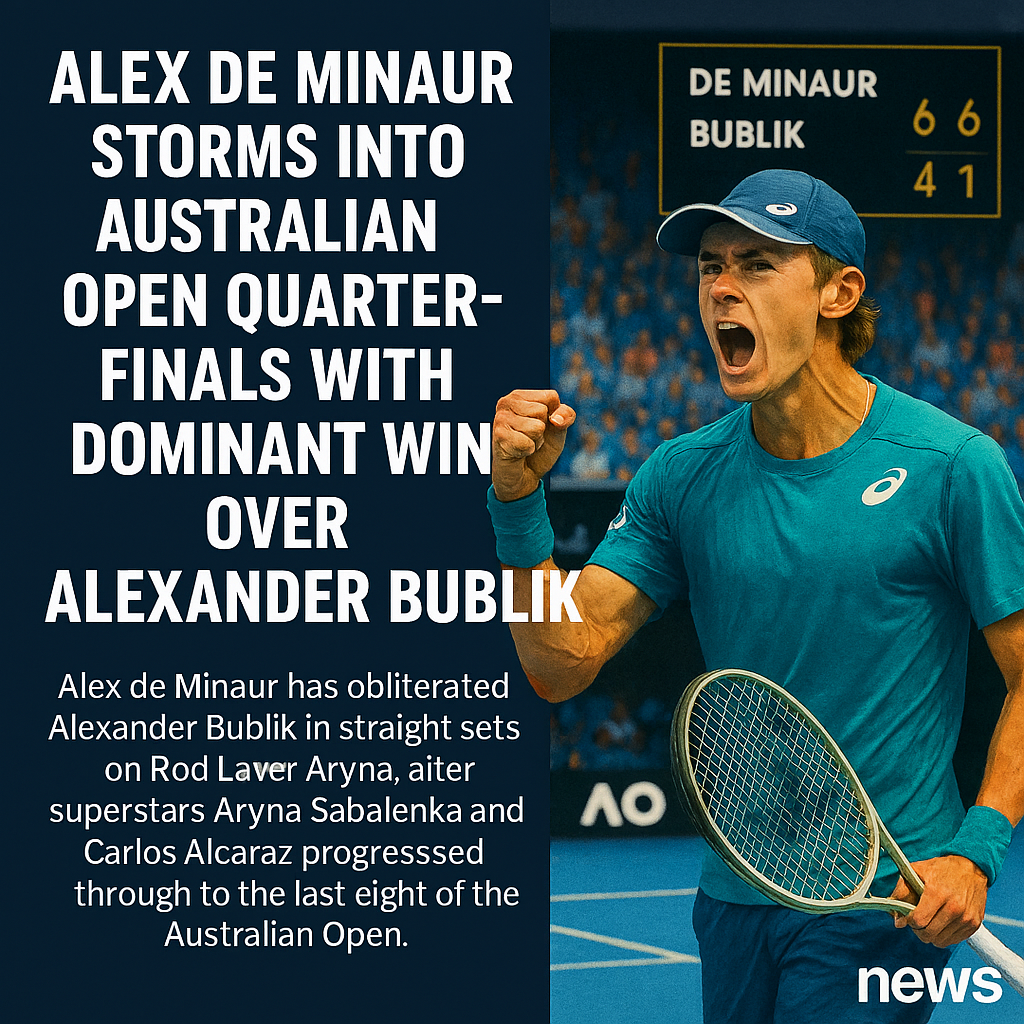 De Minaur’s Statement Win