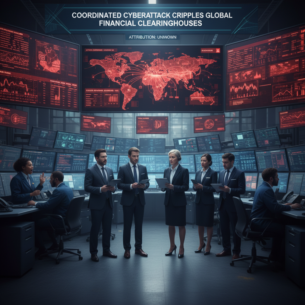 Coordinated Cyberattack Cripples Global Financial Clearinghouses, Triggers Market Turmoil