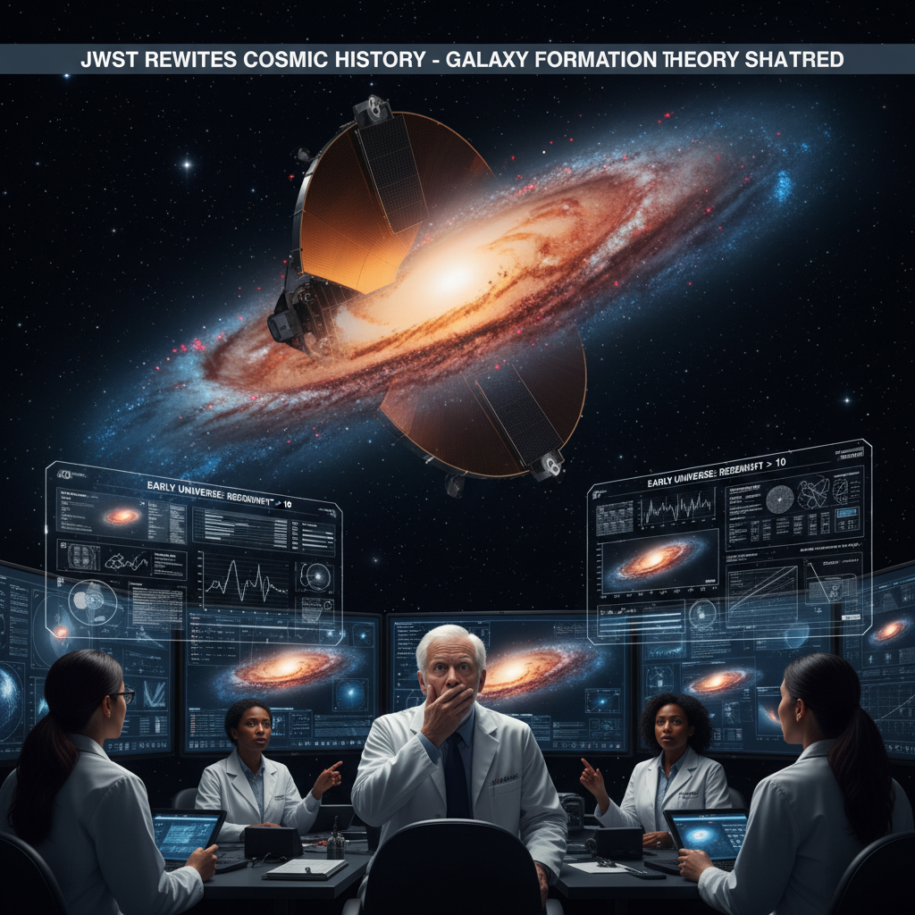 James Webb Space Telescope Redefines Early Universe, Challenges Galaxy Formation Theories