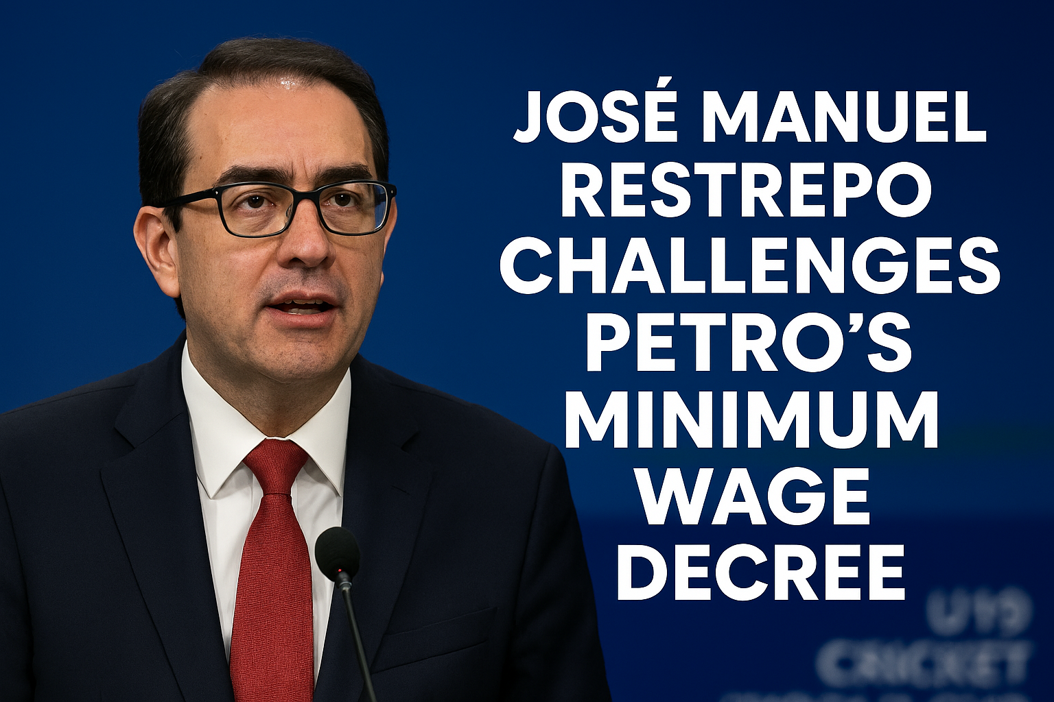 José Manuel Restrepo’s legal challenge to President Petro’s 2026 minimum wage decree