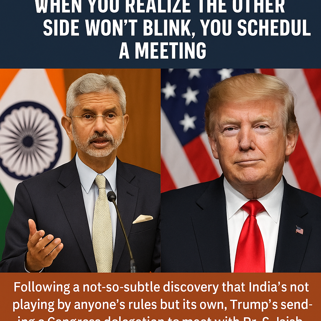 Diplomacy 101: When You Realize the Other Side Won’t Blink, You Schedule a Meeting