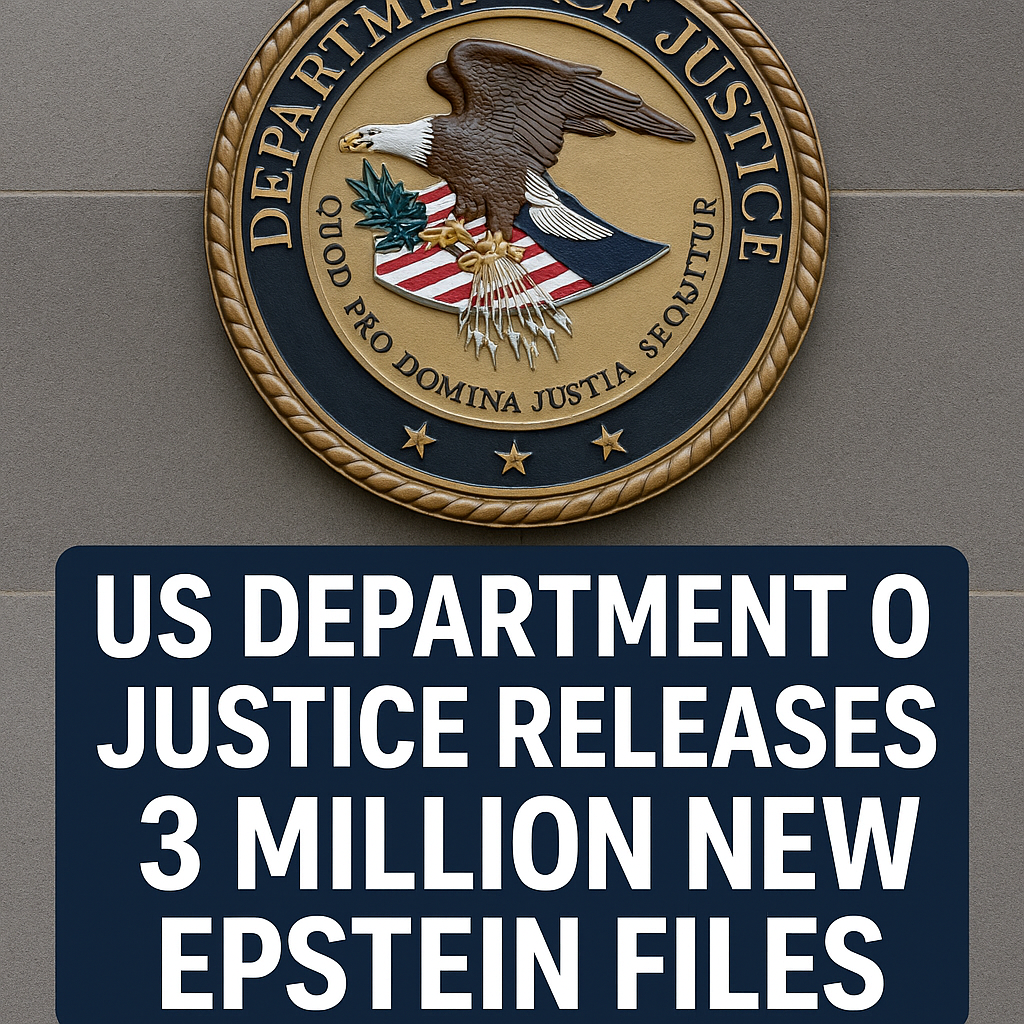 US Justice Department Releases 3 Million New Epstein Files in Landmark Disclosure