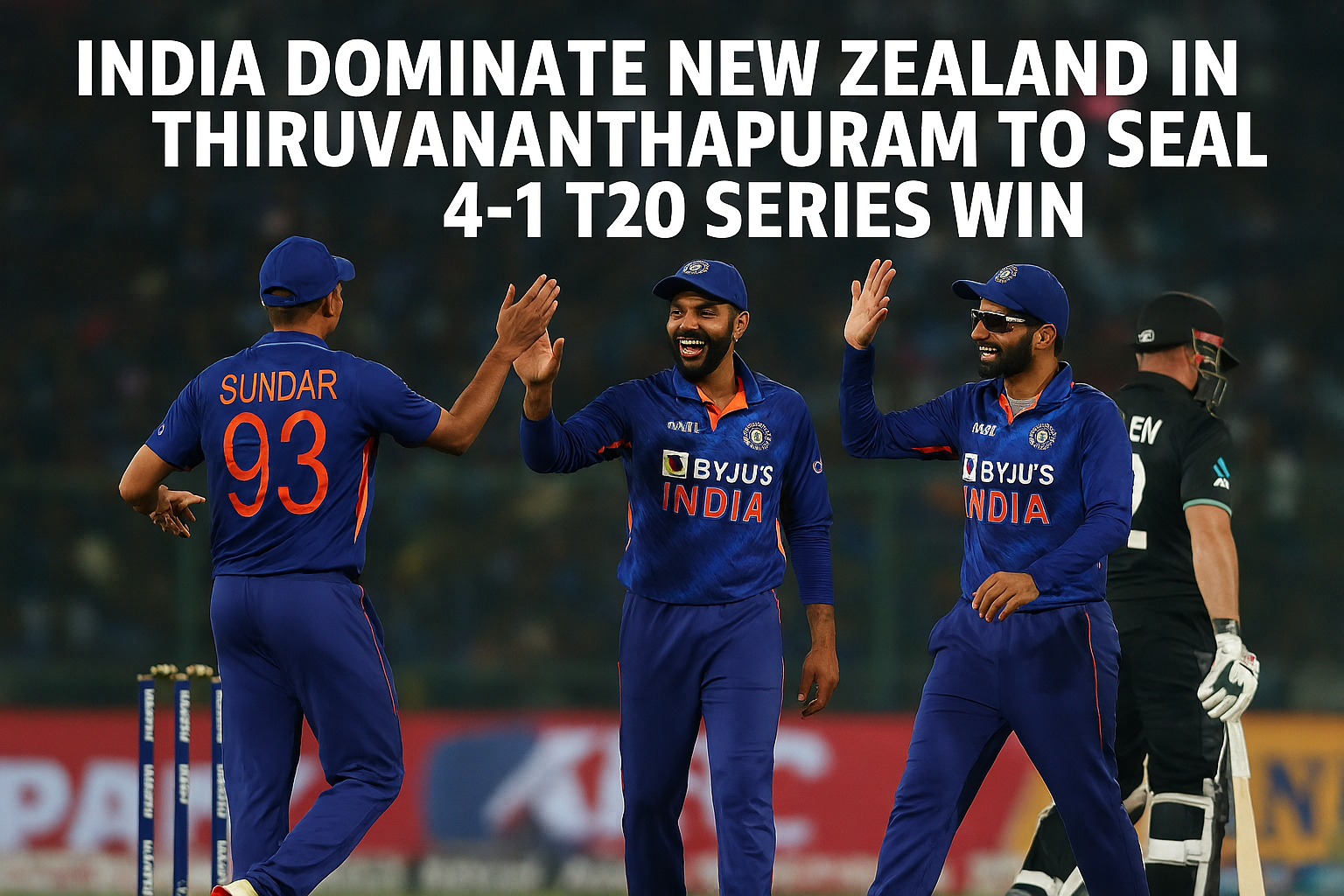India Dominate New Zealand in Thiruvananthapuram to Seal 4-1 T20 Series Win
